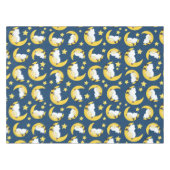Schafe, schlafende Schafe, Mond, Sterne Tischdecke (Vorderseite (Horizontal))