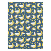 Schafe, schlafende Schafe, Mond, Sterne Tischdecke (Vorderseite)