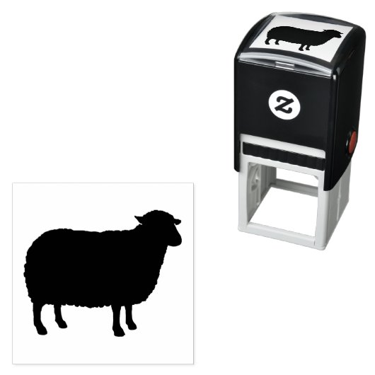 Schafe Silhouette Permastempel (Beispiel)