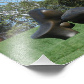 Schafe und Bäume Fotodruck (Ecke)