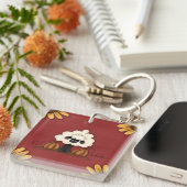 Schafe und Blume Schlüsselanhänger (Vorderseite rechts)