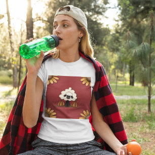 Schafe und Blume T-Shirt