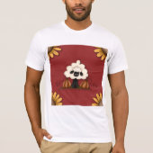 Schafe und Blume T-Shirt (Vorderseite)