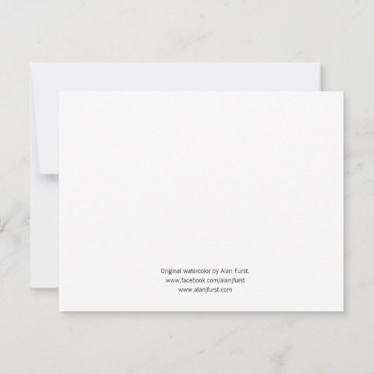 Schafe und Jede Anlässe Dankeskarte (Rückseite)