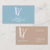 Schafe und Kamm mit Trennflächen (hellbrauner Himm Visitenkarte (Vorne/Hinten)