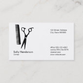 Schafe und Kämme mit Abteilungen Visitenkarte (Rückseite)