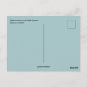 Schafe und Lamm auf den Klippen Irlands Postkarte (Rückseite)