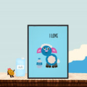 Schafe und Milch Poster