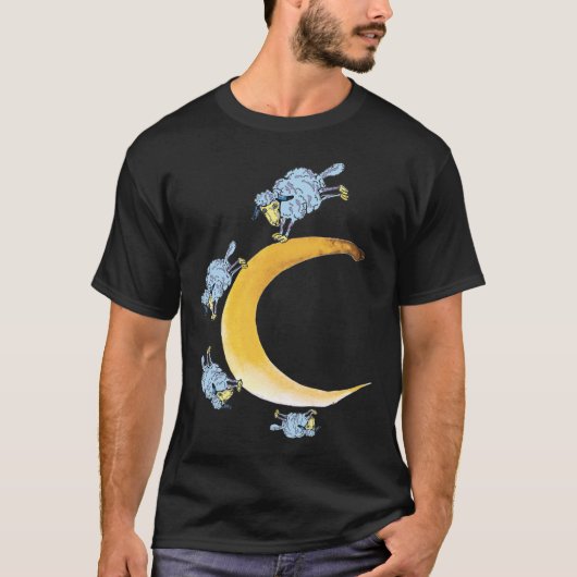 Schafe und Mond T-Shirt (Vorderseite)