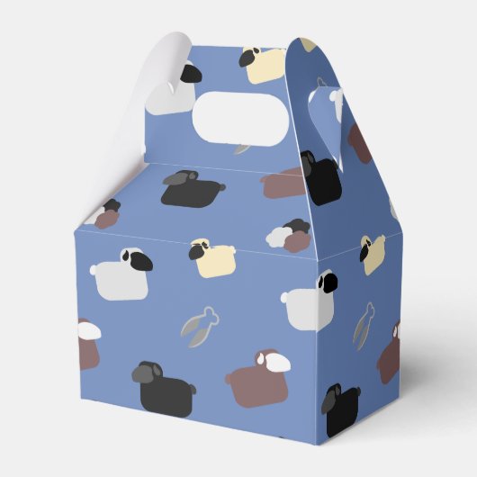 Schafe und Schafe Geschenkschachtel (Rückseite)