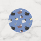 Schafe und Schafe Konfetti (Klein Vorderseite)