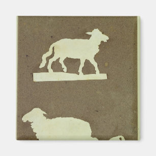 Schafe und Schafe mit Lamm Magnet