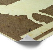 Schafe und Schafe mit Lamm Poster (Ecke)