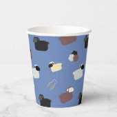 Schafe und Schafe Pappbecher (Rückseite)