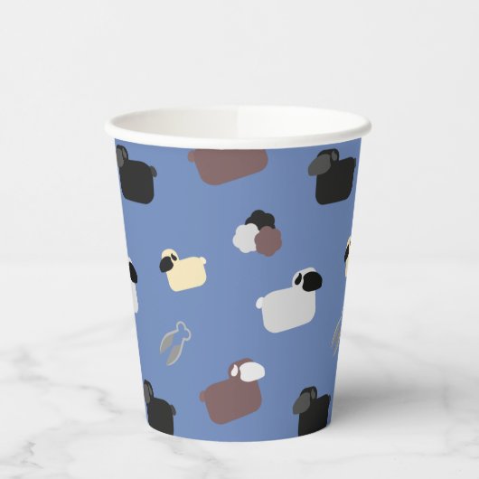 Schafe und Schafe Pappbecher (Links)