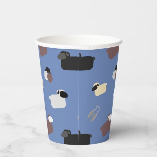 Schafe und Schafe Pappbecher (Rechts)