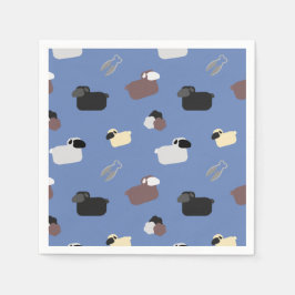 Schafe und Schafe Serviette