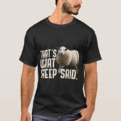 Schafe und T-Shirt (Vorderseite)