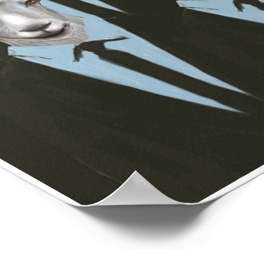 Schafe und Ziegen Poster (Ecke)