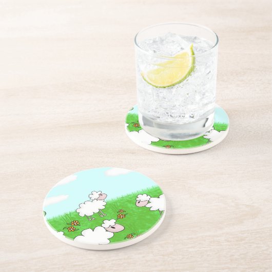 Schafe Untersetzer (Seite)