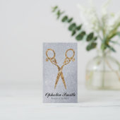 Schafe | Verziert / Gold / Glitzer Visitenkarte (Stehend Vorderseite)