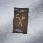 Schafe | Verziert / Gold | Holz Magnetische Visitenkarte (Beispiel)