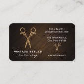 Schafe | Verziert / Gold Visitenkarte (Vorderseite)