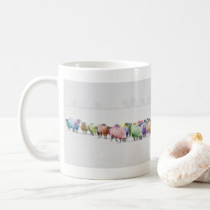 Schafe vieler Farben Kaffeetasse