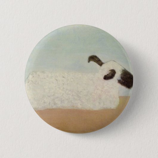 Schafe (von Milton Avery) Button (Vorderseite)