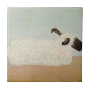 Schafe (von Milton Avery) Fliese