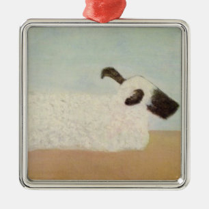 Schafe (von Milton Avery) Keramik Ornament Aus Metall