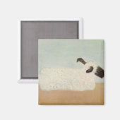 Schafe (von Milton Avery) Magnet (Vorderseite/Rückseite)