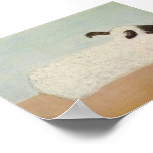 Schafe (von Milton Avery) Poster (Ecke)