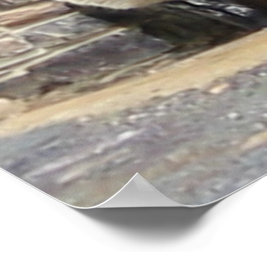 Schafe vor der Tür Poster (Ecke)