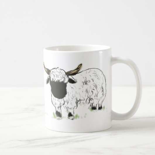 Schafe Wallis Blacknose Kaffeetasse (Rechts)