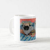 SCHAFE WALLIS BLACKNOSE trinkende Kaffeetasse (Vorderseite Links)