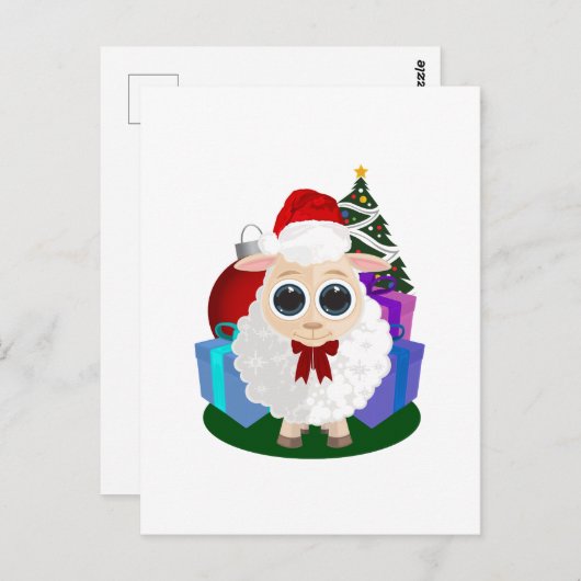 Schafe - Weihnachten Postkarte (Vorne/Hinten)