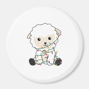 Schafe Weihnachtsschnee Wintertiere Schafe Magnet