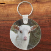 Schafe - Weißes Lamm Schlüsselanhänger (Vorderseite)