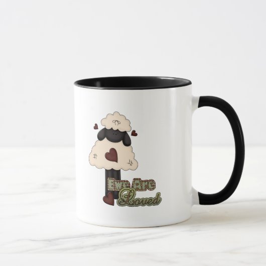 Schafe werden geliebt tasse (Rechts)
