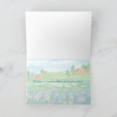 Schafe Wildblume Meadow Happy Birthday Karte (Innenseite)