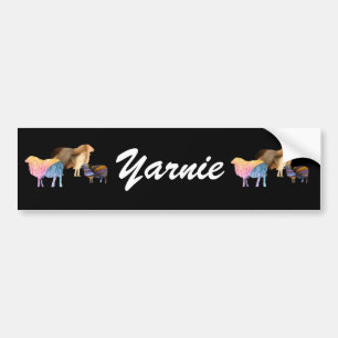Schafe Yarnie Autoaufkleber