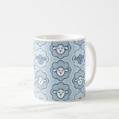 Schafe zählen - blau kaffeetasse (VorderseiteRechts)