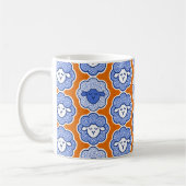 Schafe zählen - blau & orange kaffeetasse (Links)