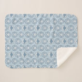 Schafe zählen - blau sherpadecke (Vorderseite (Horizontal))