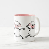 Schafe Zweifarbige Tasse (VorderseiteRechts)