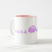 Schafe Zweifarbige Tasse (Vorderseite Links)