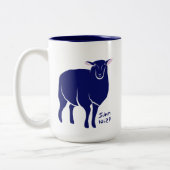 SchafeGlaube, zweifarbige Kaffee-Tasse Tasse (Links)