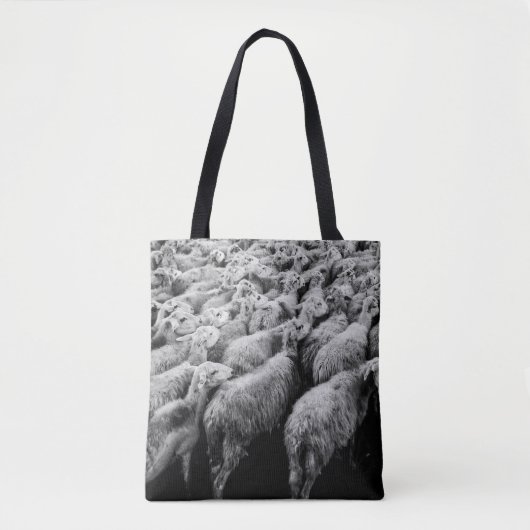 SCHAFENHERD IN GRAYSCALE-FOTO TASCHE (Vorderseite)