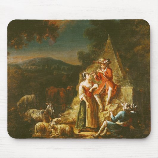 Schäfer, der eine Flöte spielt Mousepad (Vorne)